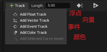 时间轴轨道类型